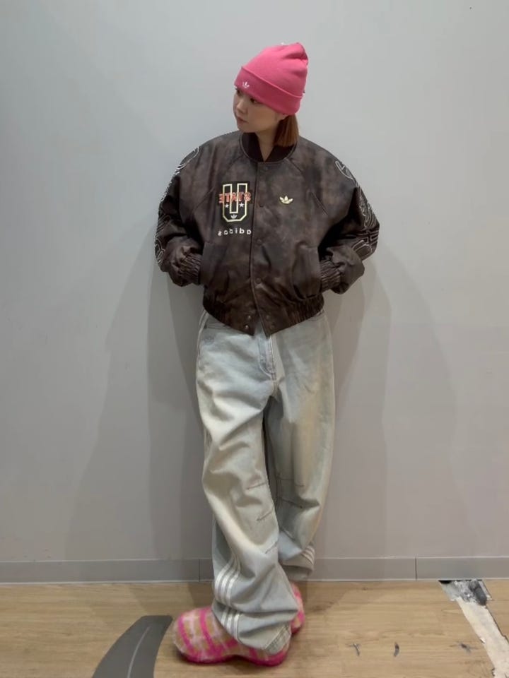 アディダスオリジナル ATHLETIC DEPT ビンテージジャケット アディダス オリジナルス Athletic Dept ビンテージ合成皮革ジャケット