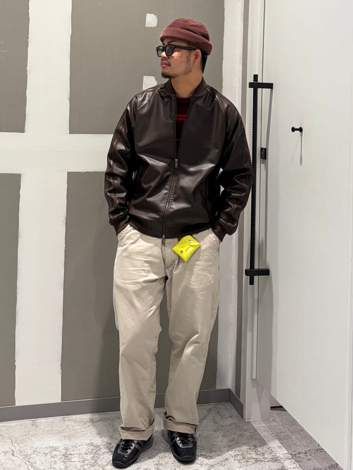 ユニセックス アディカラー SST プレザー ジャケット ダークブラウン