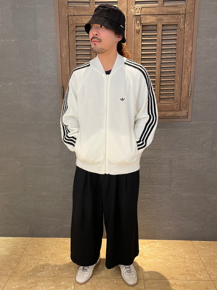 アディカラー SST ニット トラックトップ オフホワイト ｜すべての商品
