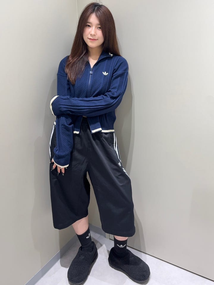 レディース クロップ トラックトップ（ジャージ） ナイトインディゴ