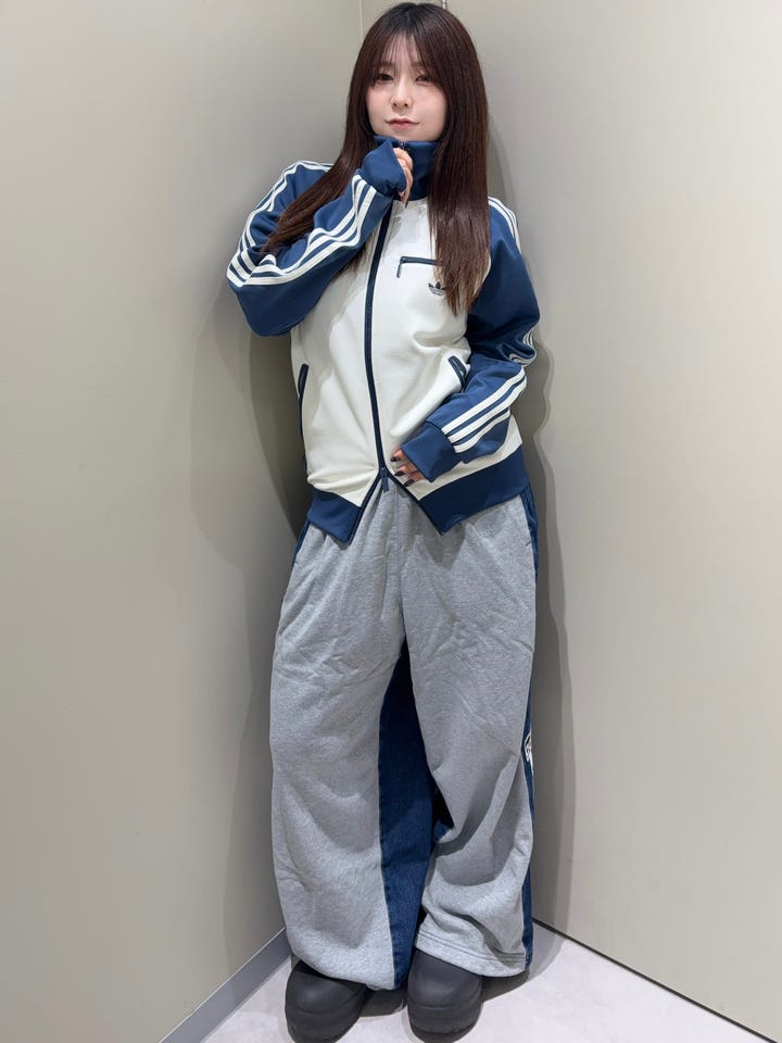 レディース SST ダブルレイヤード クロップド丈 トラックトップ