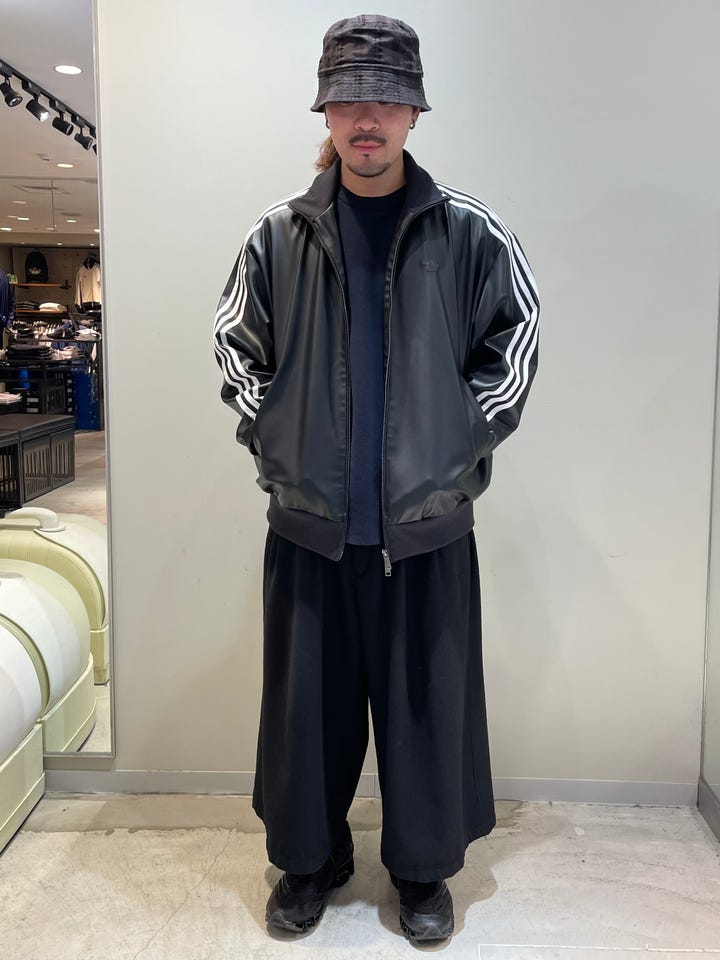 レディース ルーズ トラックスーツパンツ ダークブルー ｜アパレル