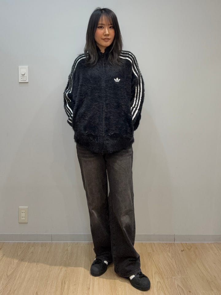 フェイクモヘヤ クラシック トラックトップ ブラック ｜すべての商品