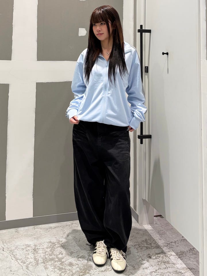 メンズ アディカラー スリーストライプ 半袖 Tシャツ クルーブルー