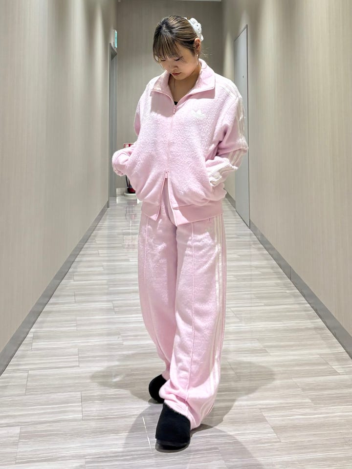 レディース モヘヤ ファイアバード ルーズ トラックパンツ クリア