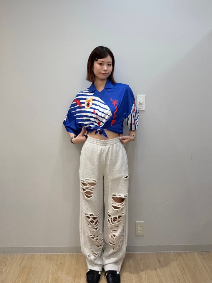 レディース adidas Originals ダメージ加工 ジョガー ライトグレー