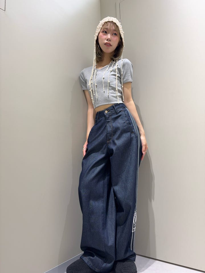 レディース Adilenium デニムカーゴパンツ クリアブルー｜すべての商品
