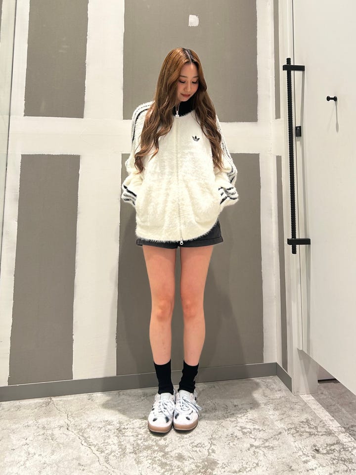 レディース ADIDAS×KSENIASCHNAIDER デニムジャケット ミディアム