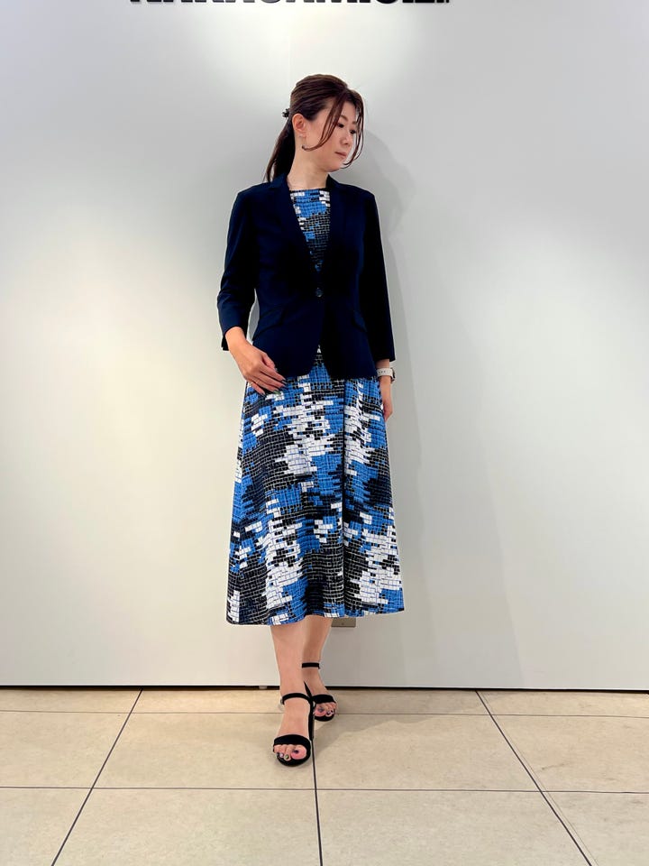 NARACAMICIE】《セットアップスーツ対応》麻混ダブルジャケット(1(M)9