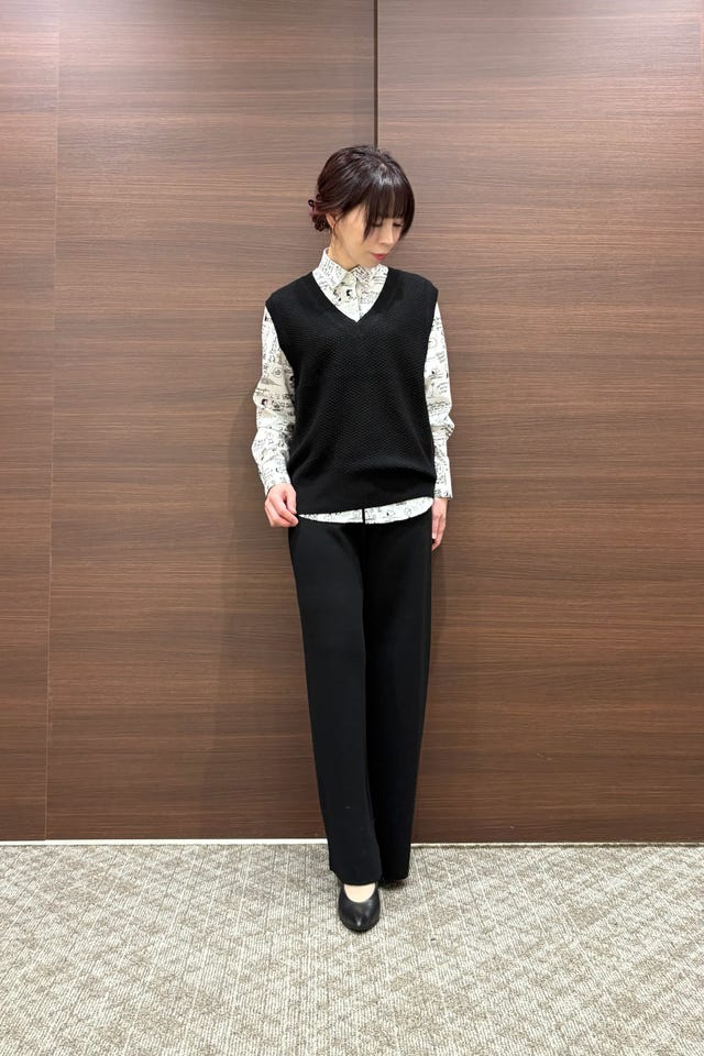 NARACAMICIE】【セットアップ対応】鹿の子ニットベスト(1(M)9号