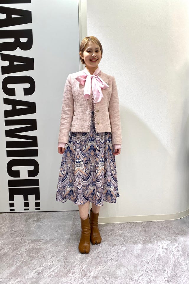 NARACAMICIE】【セットアップ対応】ペイズリー柄スカート(1(M)9号