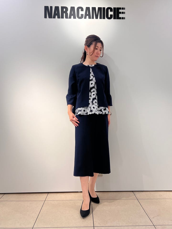 ナラカミーチェ ブラック レースタンクトップ NARACAMICIE】フレスコレースタンク(1(M)9号 ブラック): ナラ