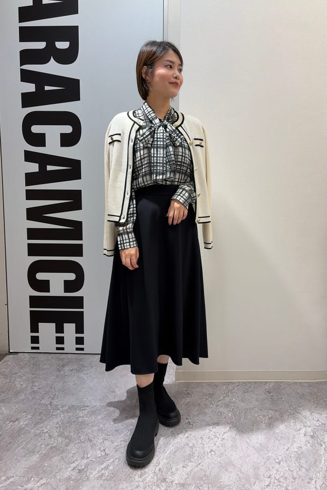 NARACAMICIE】【セットアップスーツ対応】レーススカート(1(M)9号