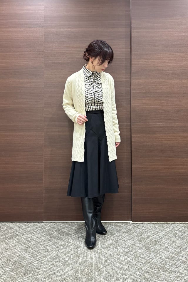 Selected by N's】ボーダーバンドカラーシャツ(1(M)9号 グリーン