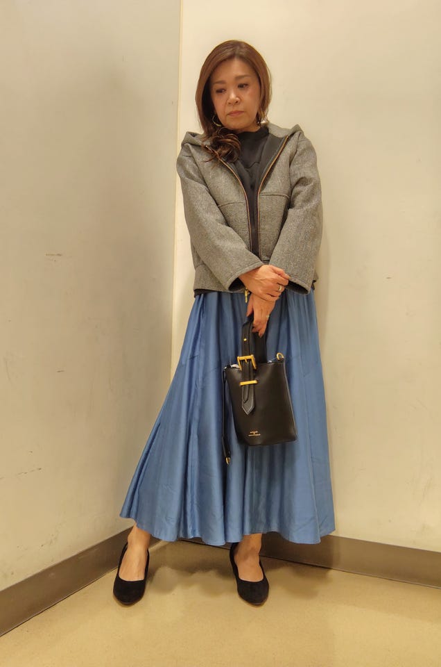 ツイードボンディング フーデッドブルゾン(M 05黒): アウター/コート