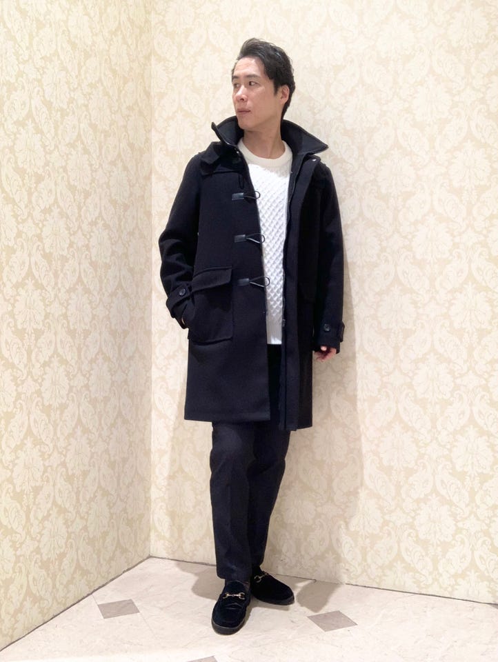 ストレッチメルトン ダッフルコート(M 05黒): アウター/コート | TAKA