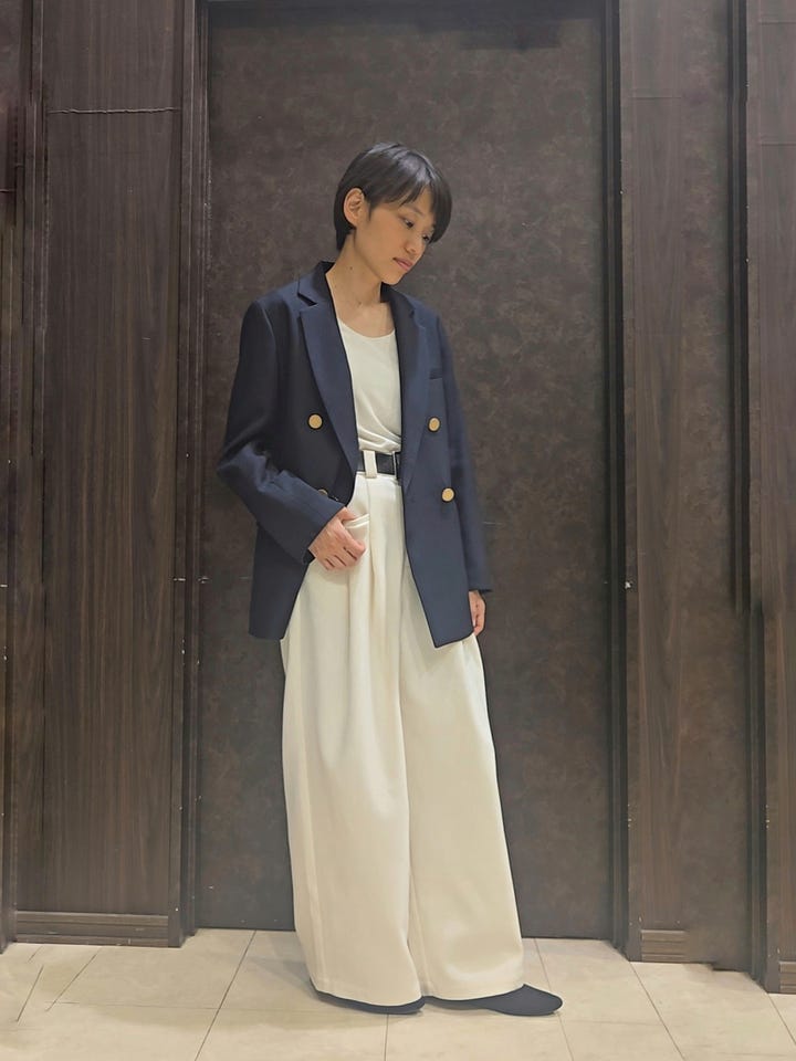 新品タグ付き⭐︎ダブルエーハードウェア ⭐︎Lサイズ⭐︎ジャケット ストレッチウォッシャブル シャーク リラクシング ダブルジャケット 紺