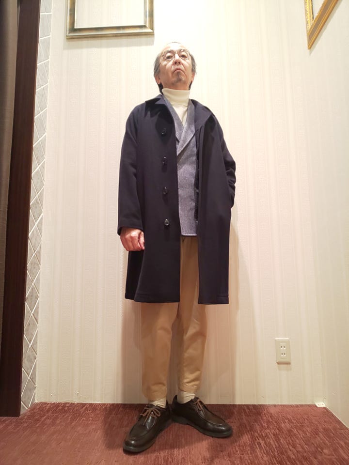 ウール100% リラクシング ステンカラーコート(M 04グレー): アウター