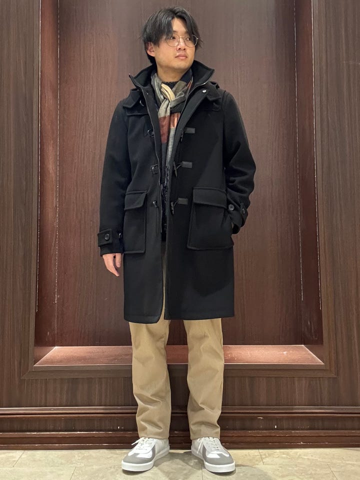 ストレッチメルトン ダッフルコート(M 05黒): アウター/コート | TAKA