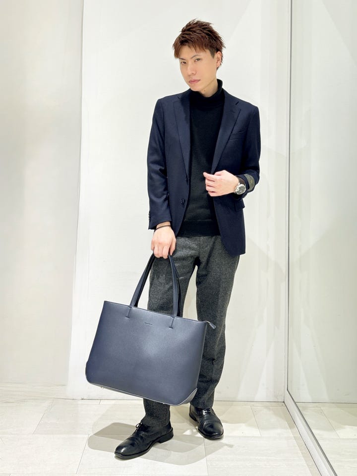 シュリンク型押し トートバッグ A4対応(Other 75紺): バッグ | TAKA-Q