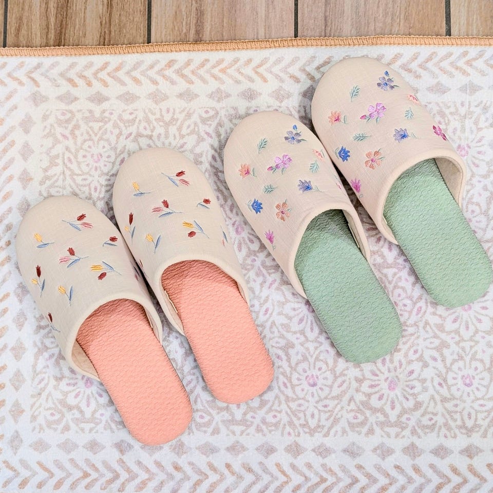 フラワー刺繍ルームシューズ | アフタヌーンティー公式通販サイト