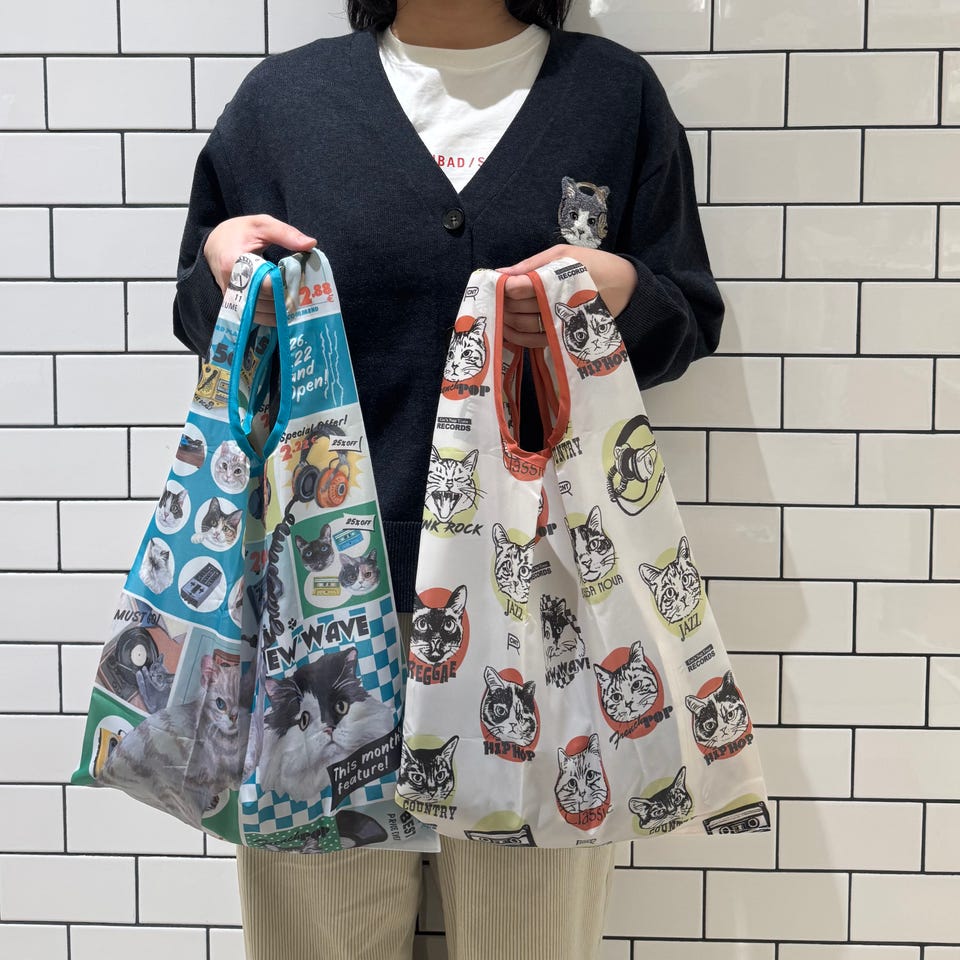 ポケッタブルショッピングバッグ/Cat's NapTime | アフタヌーンティー