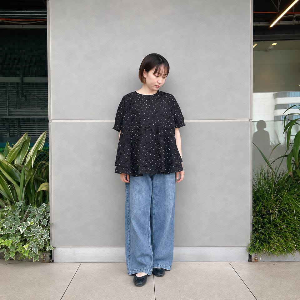 ZIMMERMANN ジマーマン リネン 刺繍ブラウス タッセル ドット柄 