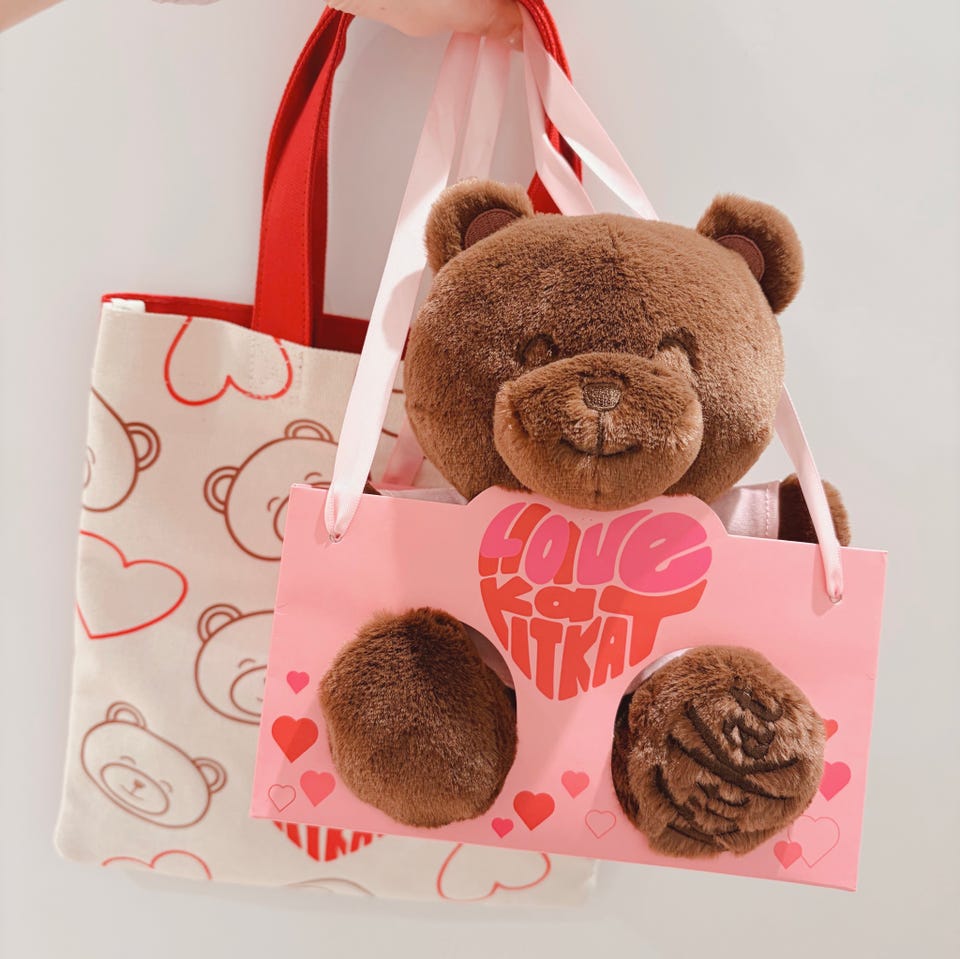 パッケージポーチセット/KITKAT ハートフルベアー | アフタヌーン
