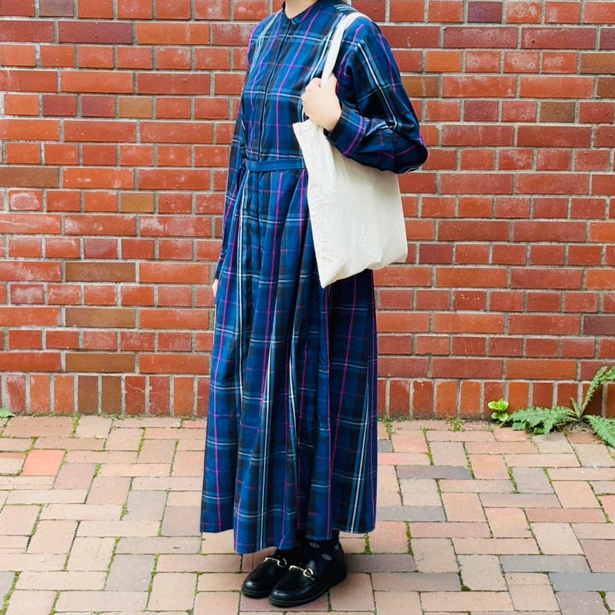 ウエストリボン付きワンピース/Afternoon Tea Original Tartans