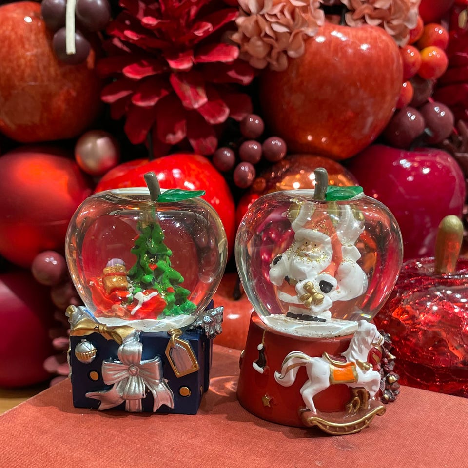 Afternoon tea】クリスマスツリー LEDライト付き 赤リンゴ Amazon.co