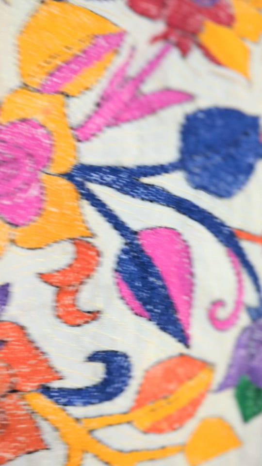 シルクカンタ刺繍マルチカバー｜マライカ公式通販