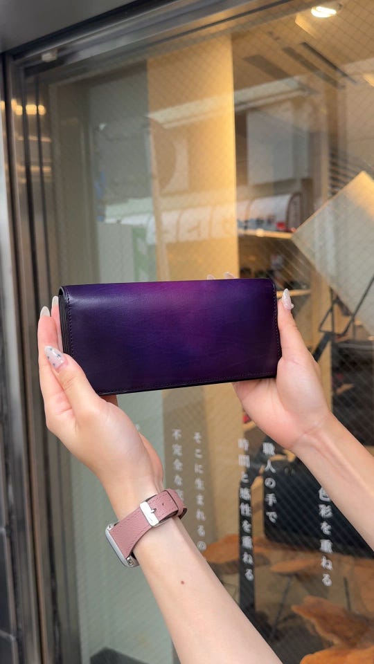 YVE110 長財布 限定色「Midnight Blue」 ｜美しい色彩の革財布、革製品