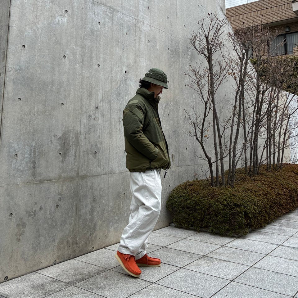 Wallabee Boot / メンズ ワラビーブーツ （オレンジスエード） -Clarks