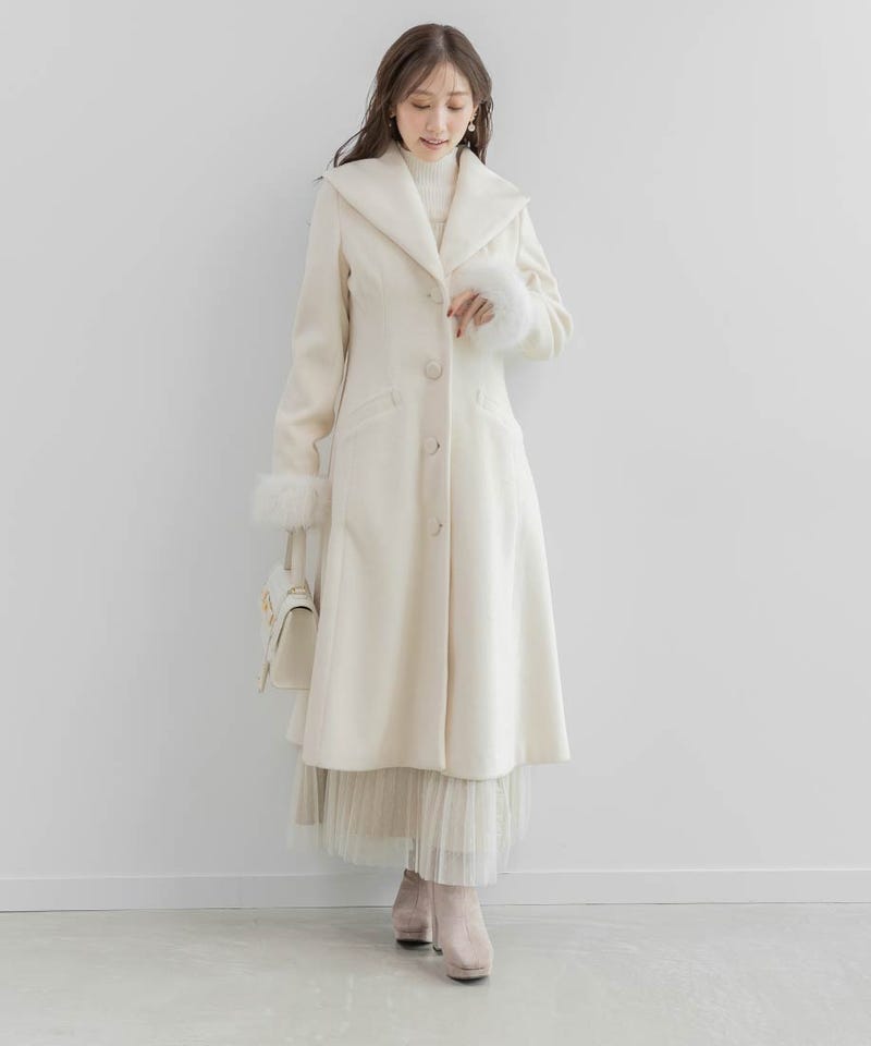 2WAY ショールカラーロングコートRANDA公式サイト