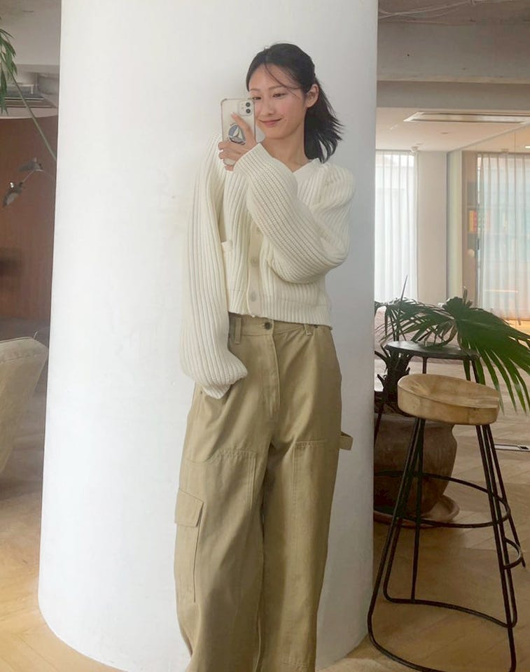 ニーパッチルーズカーゴパンツ