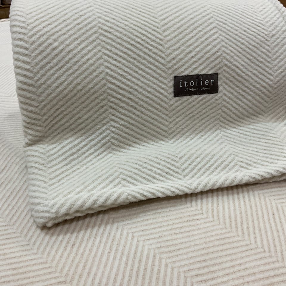 イトリエ 綿毛布 （シングル）140×200cm ベージュ 綿100%｜毛布