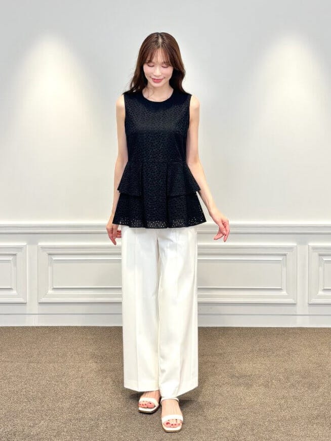 ローンレースペプラムブラウス: M-PREMIER公式通販｜m-i-d e-shopping