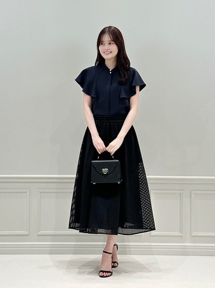 メッシュレースフレアスカート: AVENIRETOILE公式通販｜m-i-d e