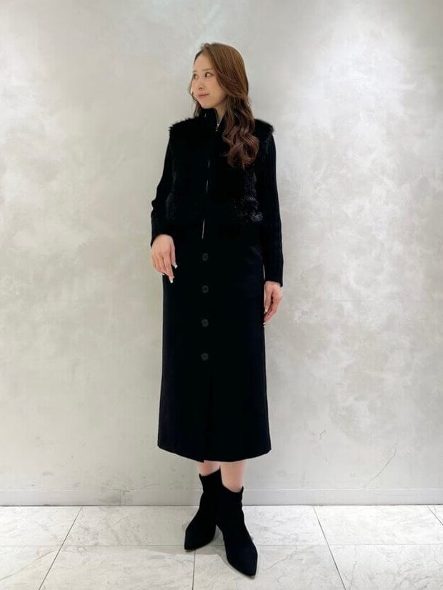 ファー切替ジップアップニットジャケット: BLENHEIM公式通販｜m-i-d e