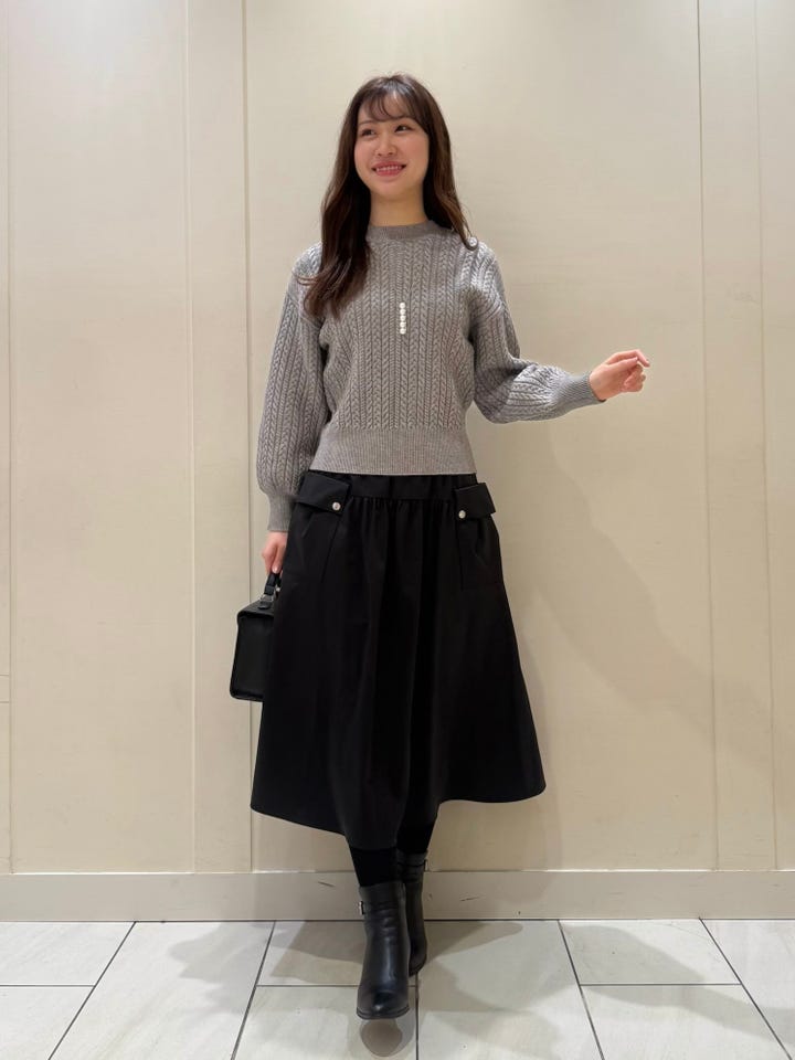 フラップポケットフレアスカート: AVENIRETOILE公式通販｜m-i-d e