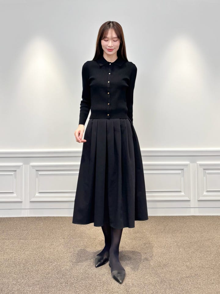 ウエストタックデザインフレアスカート: M-PREMIER公式通販｜m-i-d e