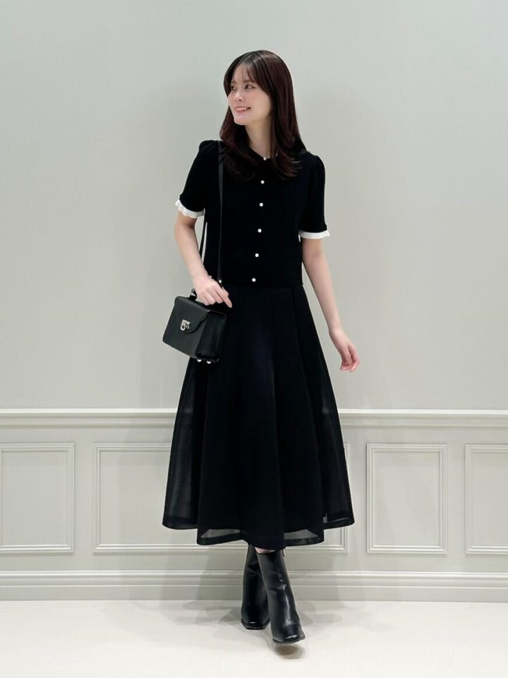 シアー切替フレアスカート: AVENIRETOILE公式通販｜m-i-d e-shopping