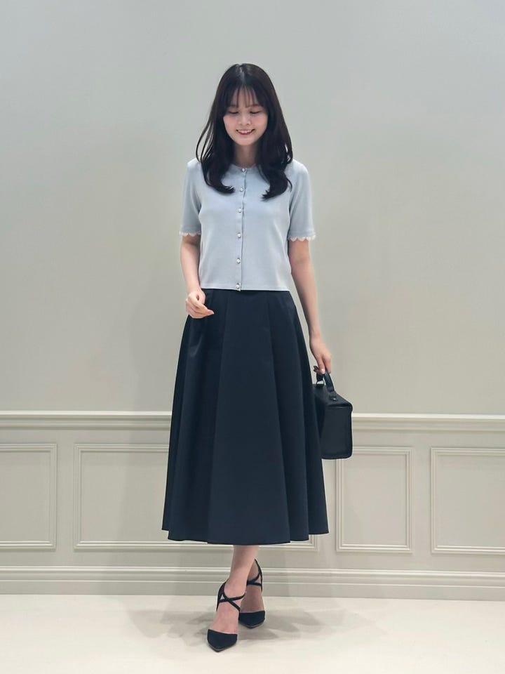 タフタタックフレアスカート: AVENIRETOILE公式通販｜m-i-d e-shopping
