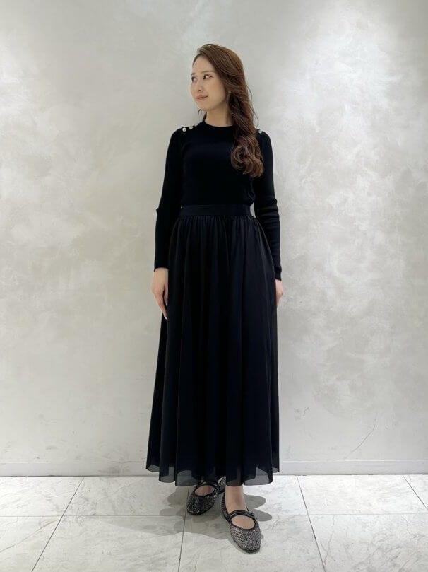 シアーギャザーロングスカート: BLENHEIM公式通販｜m-i-d e-shopping