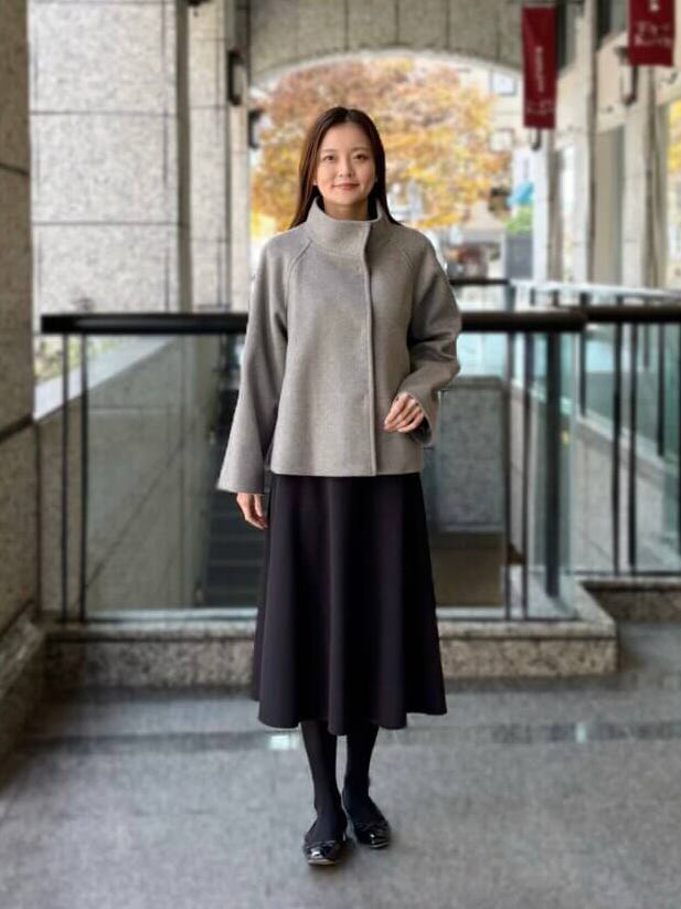 新品 エムプルミエ ニットジョーゼットウエストゴムミディスカート ニットジョーゼットウエストゴムミディスカート: M-premierBLACK公式