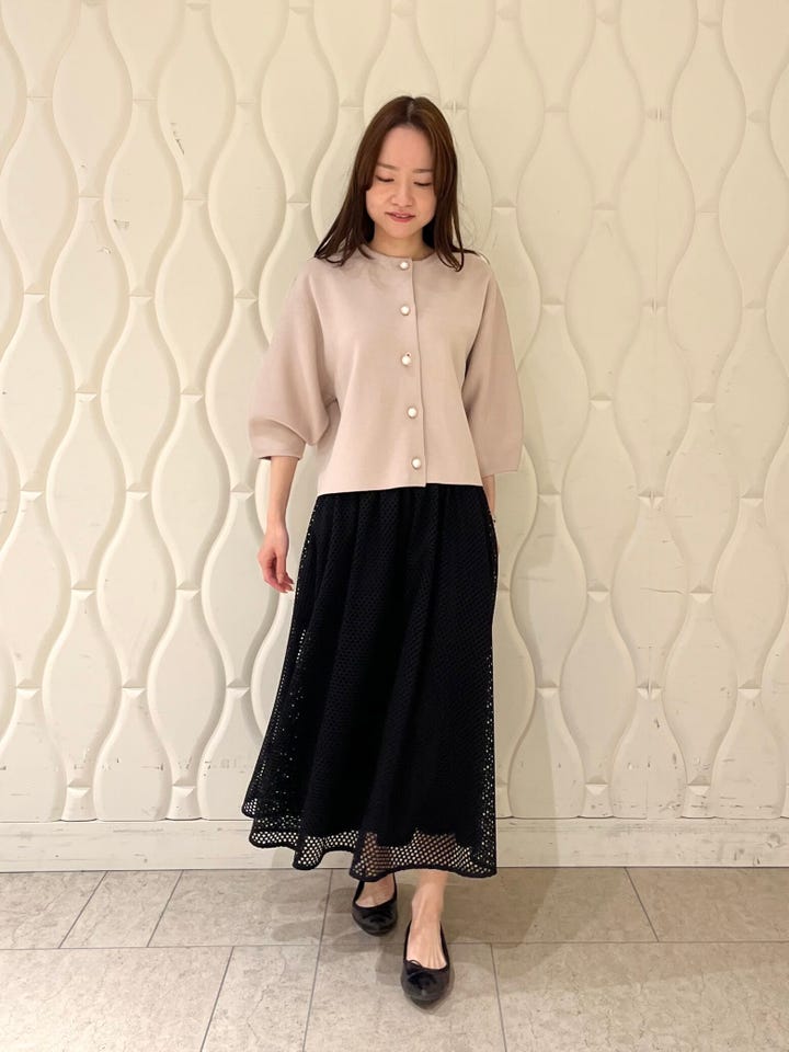 メッシュレースフレアスカート: AVENIRETOILE公式通販｜m-i-d e
