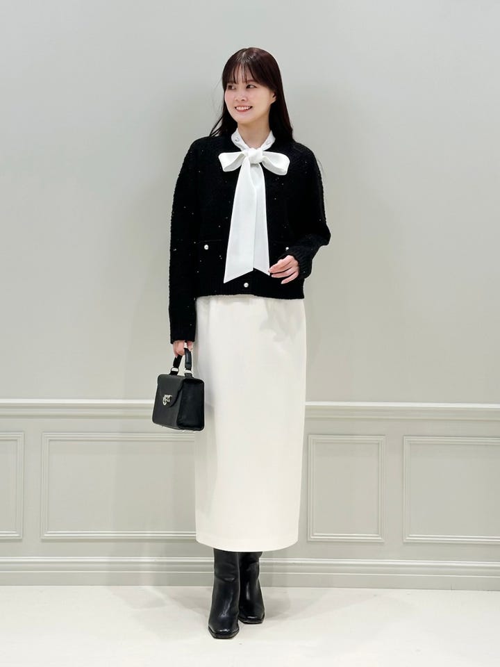 新品今季AVENIRETOILE スパンコールニットジャケット ブラック 36 スパンコールニットジャケット: AVENIRETOILE公式通販｜m-i-d e