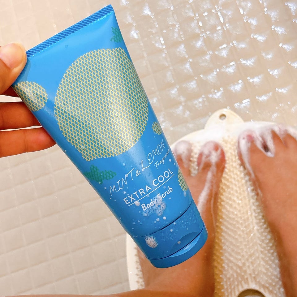 Scrubland スクラブランド デュアルランド ミント&レモン エクストラクールボディースクラブ 180g – 生活の木