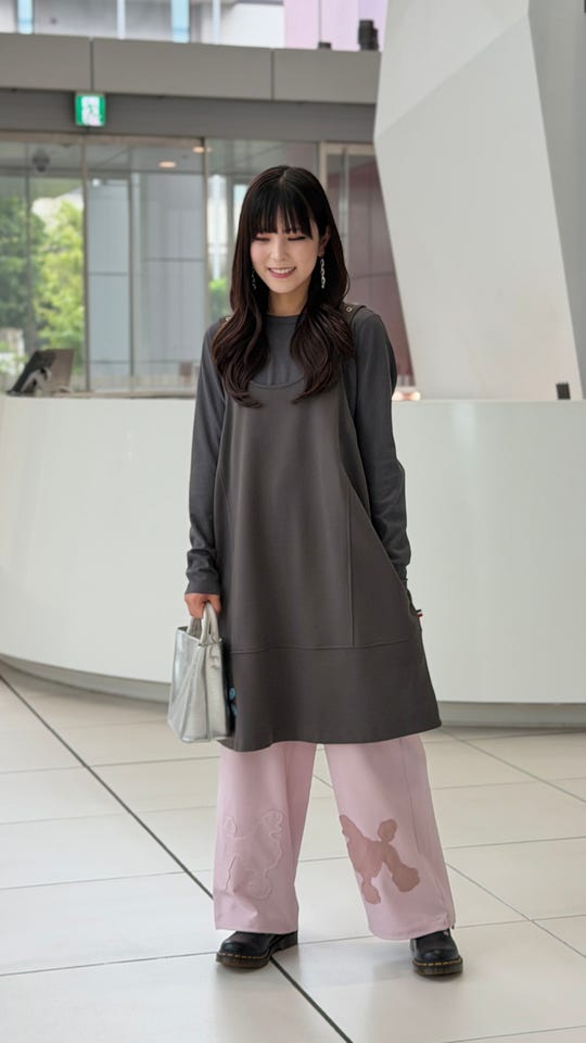 BOUTIQUE JUNKO ゼブラ柄ジャガードニットチュニック ブティック