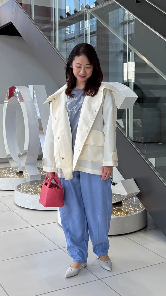 PCD ジャカードラインのモダンニットワンピース ピエール カルダン